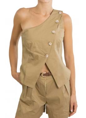 Gilet con bottoni in diagonale "Margot"
